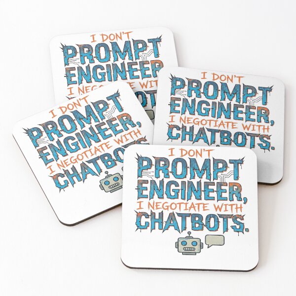 Item preview, I Don't Prompt Engineer I Negotiate With Chatbots - Funny AI Confession Shirt designed and sold by ThatzMyTee.