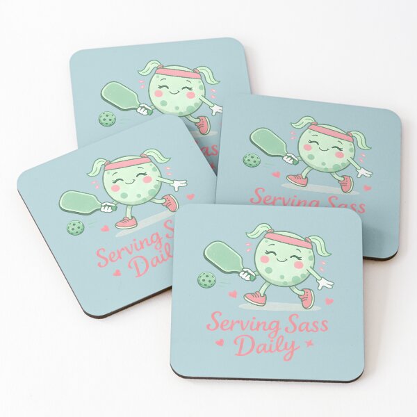 Item preview, Pastel Pickleball Player Serving Sass  designed and sold by HowToCanadian.