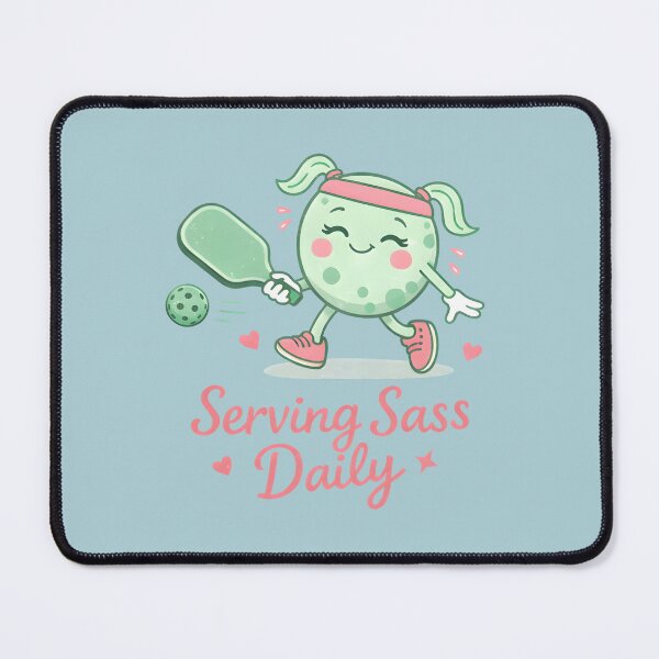 Item preview, Pastel Pickleball Player Serving Sass  designed and sold by HowToCanadian.