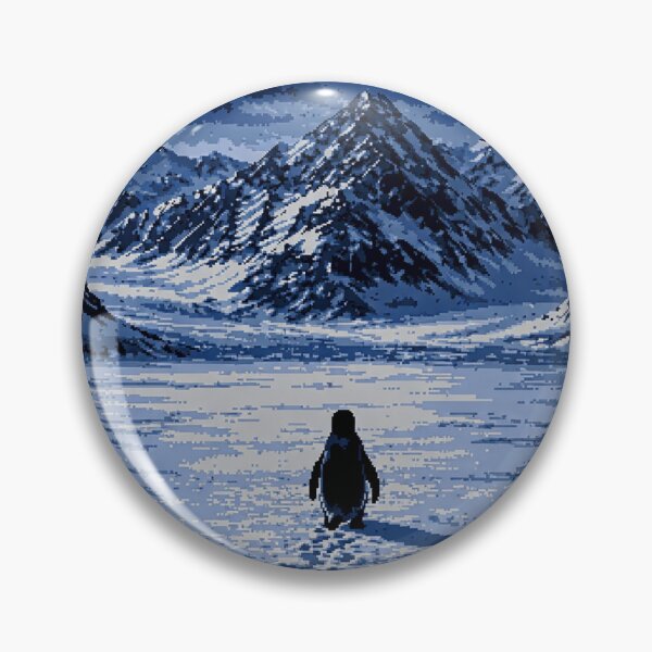 Item preview, Lonely Penguin on Frozen Mountains designed and sold by TypeShift.