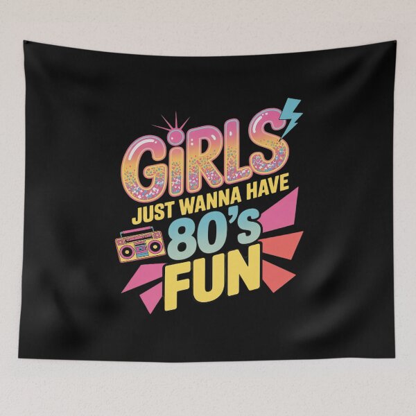 Item preview, 80's Girls Just Wanna Have Fun Nostalgia 1980s 17 designed and sold by MarkLeedsArt.