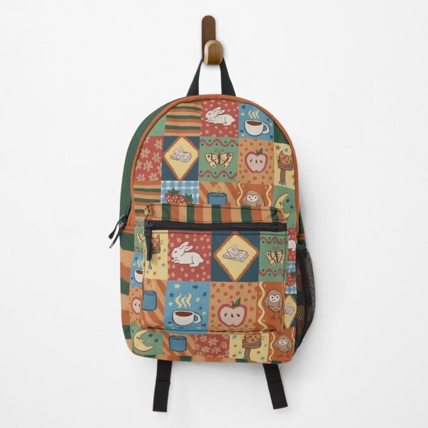 Item preview, Cozy Patchwork Backpack Illustration designed and sold by Hannastickers17.