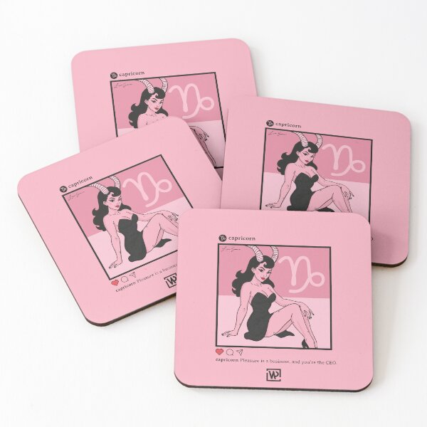 Item preview, Capricorn (Pink) designed and sold by WastedPleasures.