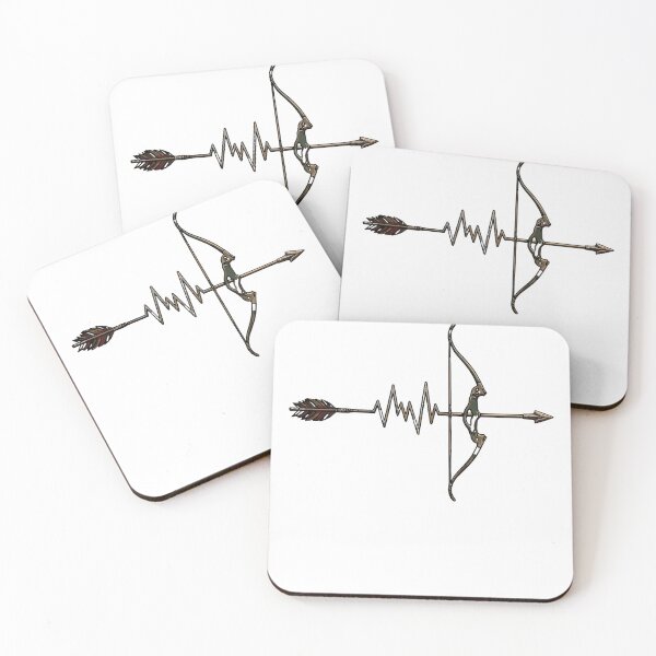 Item preview, Archer’s Heartbeat Bow and Arrow Lifeline Graphic designed and sold by Evaevonechi.