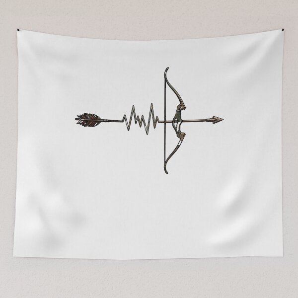 Item preview, Archer’s Heartbeat Bow and Arrow Lifeline Graphic designed and sold by Evaevonechi.