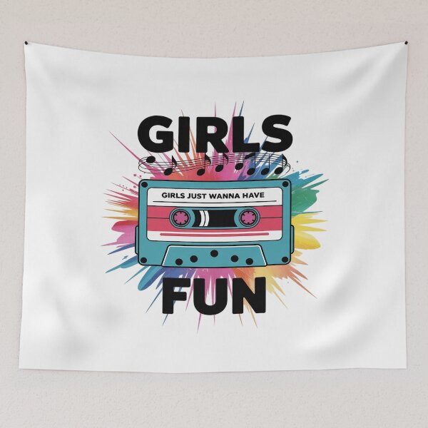 Item preview, 80's Girls Just Wanna Have Fun Nostalgia 1980s 25 designed and sold by MarkLeedsArt.