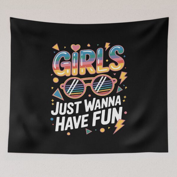 Item preview, 80's Girls Just Wanna Have Fun Nostalgia 1980s 37 designed and sold by MarkLeedsArt.