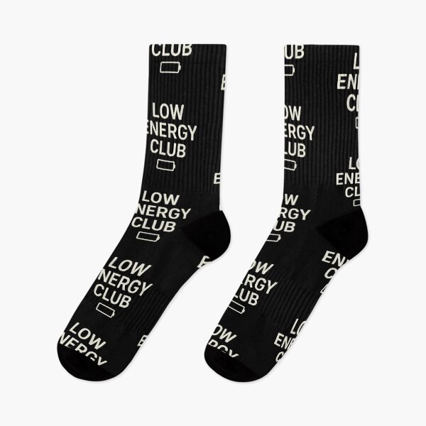 Item preview, Low Energy Club – Minimalist Burnout Humor Design designed and sold by Timeless Junction.