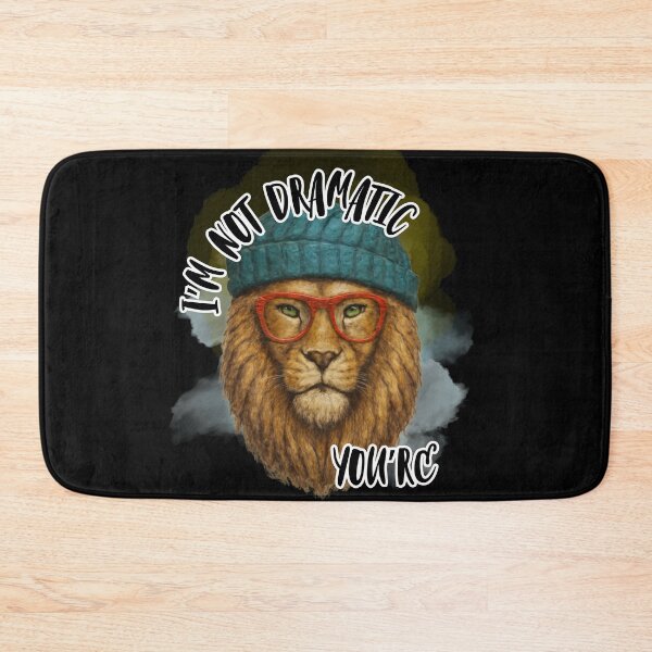 Item preview, Not Dramatic Lion Dreadlocks, Red Glasses & Smoke Art designed and sold by UUniqueIImprint.