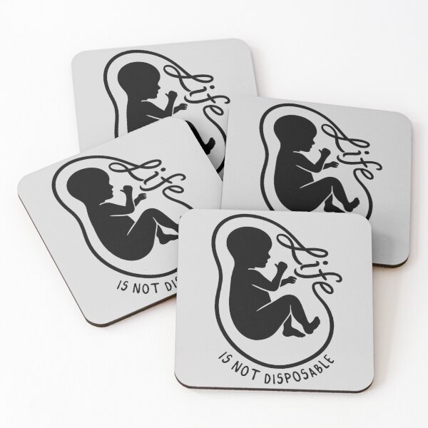 Item preview, Life is Not Disposable (Black and White) designed and sold by maddieelysse.