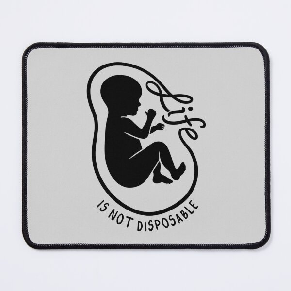 Item preview, Life is Not Disposable (Black and White) designed and sold by maddieelysse.