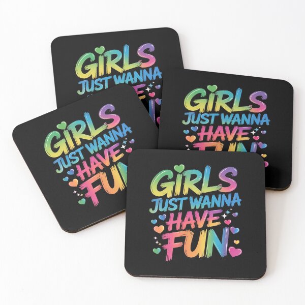Item preview, 80's Girls Just Wanna Have Fun Nostalgia 1980s Style designed and sold by MarkLeedsArt.