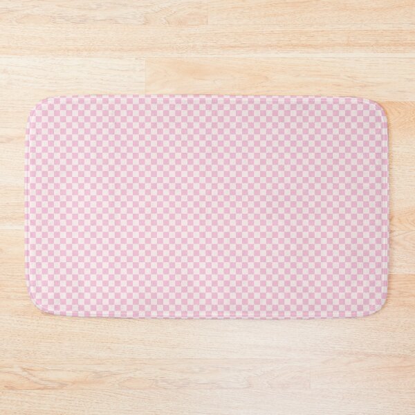 Item preview, Checkers - leaves and lines - pink white designed and sold by Stephanie Fiona Design.