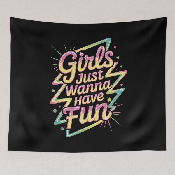 Item preview,  80's Girls Just Wanna Have Fun Nostalgia 1980s designed and sold by MarkLeedsArt.