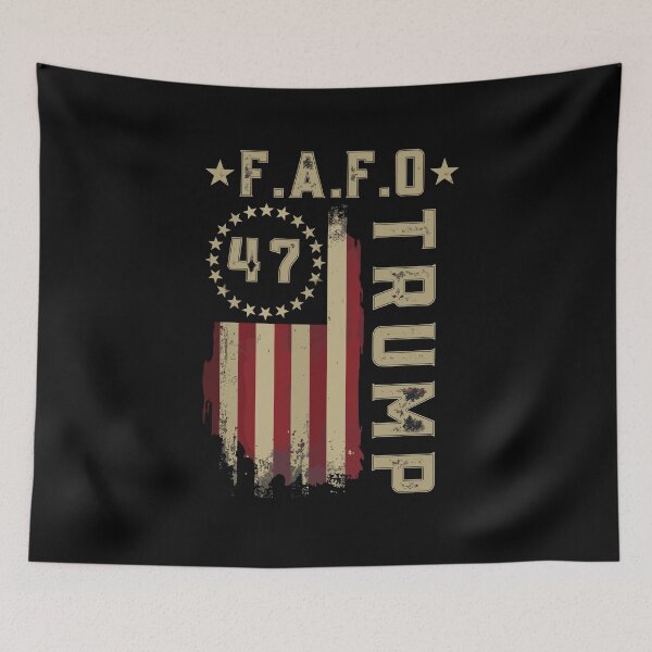Item preview, F.A.F.O. 47 Distressed Trump 2024 Heritage Graphic designed and sold by Evaevonechi.