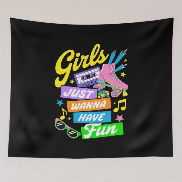 Item preview, 80's Girls Just Wanna Have Fun Nostalgia 1980s7 designed and sold by MarkLeedsArt.