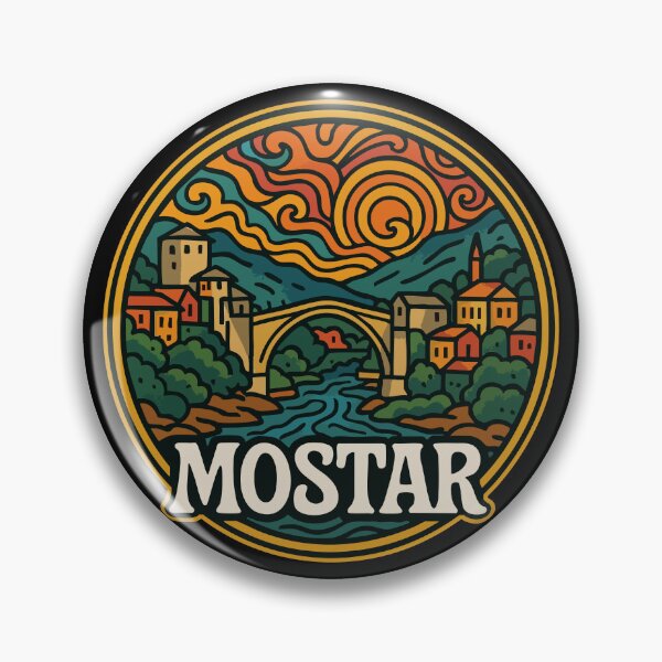 Item preview, Mostar Bosnia And Herzegovina Travel designed and sold by TomFrontierArt.