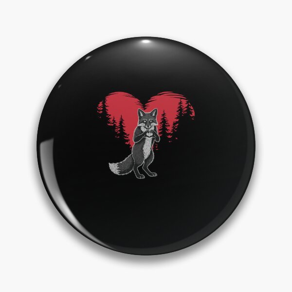 Item preview, Forest Heart Fox Wildlife Valentine day designed and sold by Evaevonechi.