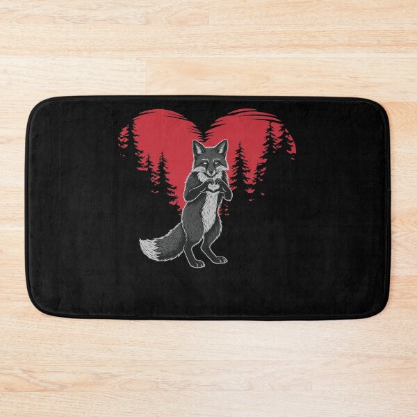 Item preview, Forest Heart Fox Wildlife Valentine day designed and sold by Evaevonechi.