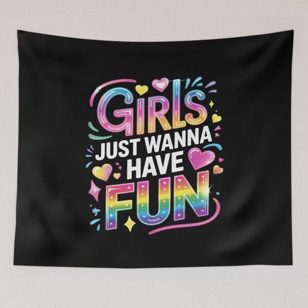 Item preview, 80's Girls Just Wanna Have Fun 1970s 1980s designed and sold by MarkLeedsArt.
