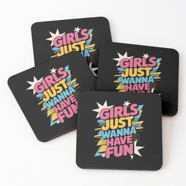 Item preview, 80's Girls Just Wanna Have Fun Women Girls 1980s designed and sold by MarkLeedsArt.