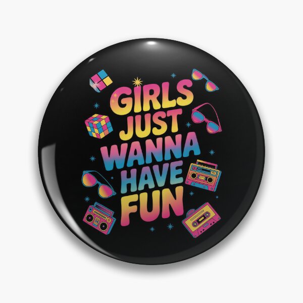Item preview,  80's Girls Just Wanna Have Fun Women Girls Groovy designed and sold by MarkLeedsArt.