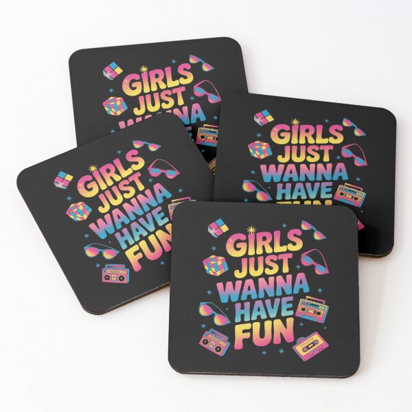 Item preview,  80's Girls Just Wanna Have Fun Women Girls Groovy designed and sold by MarkLeedsArt.