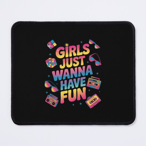 Item preview, 80's Girls Just Wanna Have Fun Women Girls Groovy designed and sold by MarkLeedsArt.