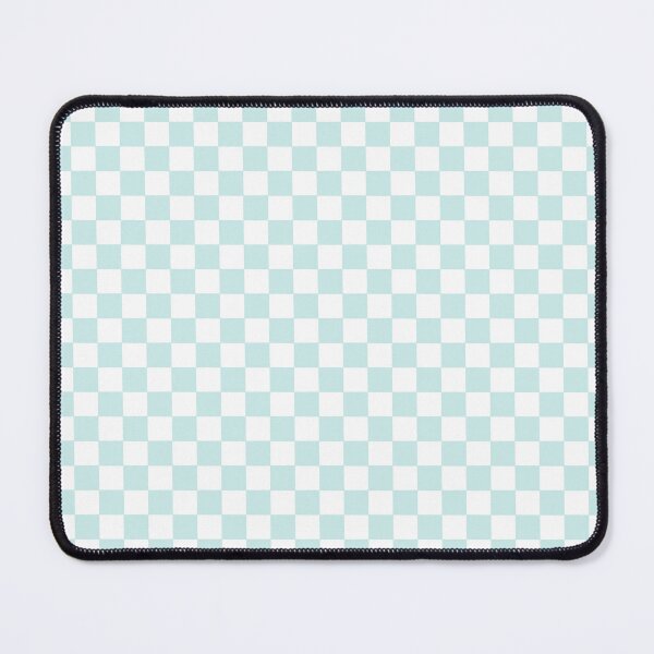 Item preview, Checkers - leaves and lines - blue white designed and sold by Stephanie Fiona Design.