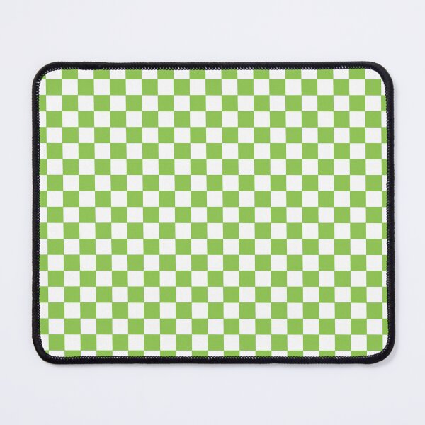 Item preview, Checkers - leaves and lines - green white designed and sold by Stephanie Fiona Design.