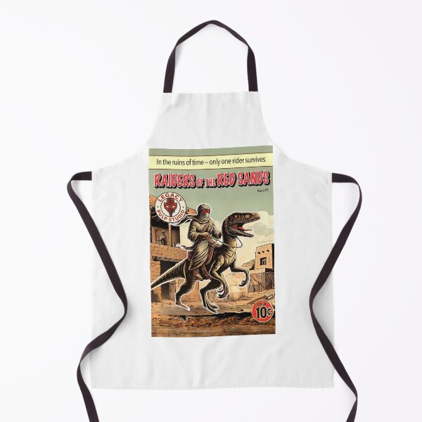 Item preview, Raiders of the Red Sands – Retro Dino Rider Comic Book T-Shirt designed and sold by cjulien27.
