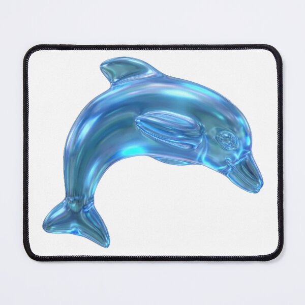 Item preview, Frutiger Aero Crystal Dolphin 3D Glossy Icon designed and sold by NostalgiaOS.