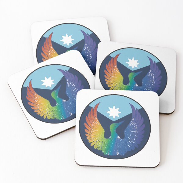 Item preview, Rebel loon rainbow designed and sold by PINEochRAVEN.