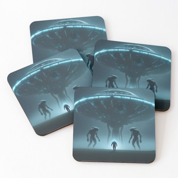 Item preview, Meeting with aliens. designed and sold by MyHappyArtShop.