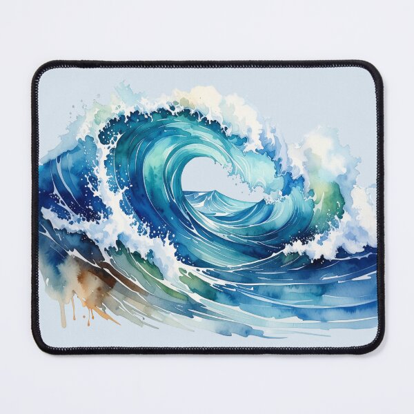 Item preview, Power of the sea, wave in watercolor designed and sold by LiskoDesign.