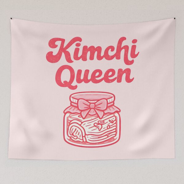 Item preview, Cute Kimchi Queen Pink Jar Illustration  designed and sold by HowToCanadian.