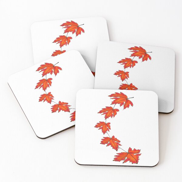 Item preview, Red and Orange Maple leaves | Fall - Autumn colors designed and sold by hollycooper.