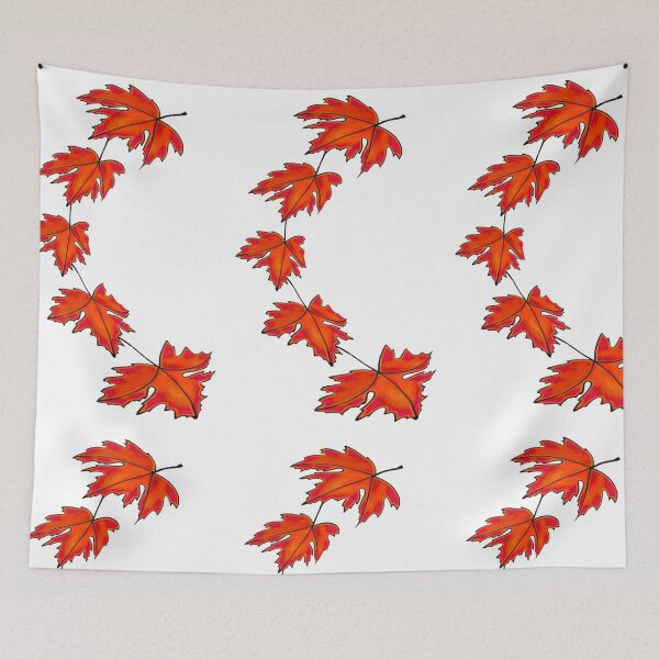 Item preview, Red and Orange Maple leaves | Fall - Autumn colors designed and sold by hollycooper.