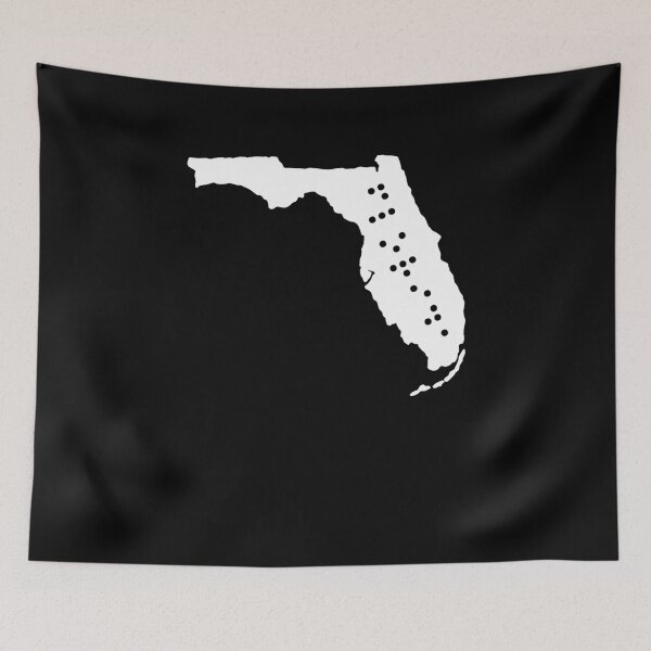 Item preview, FLORIDA State Shape Braille Shirt designed and sold by brizodesign.