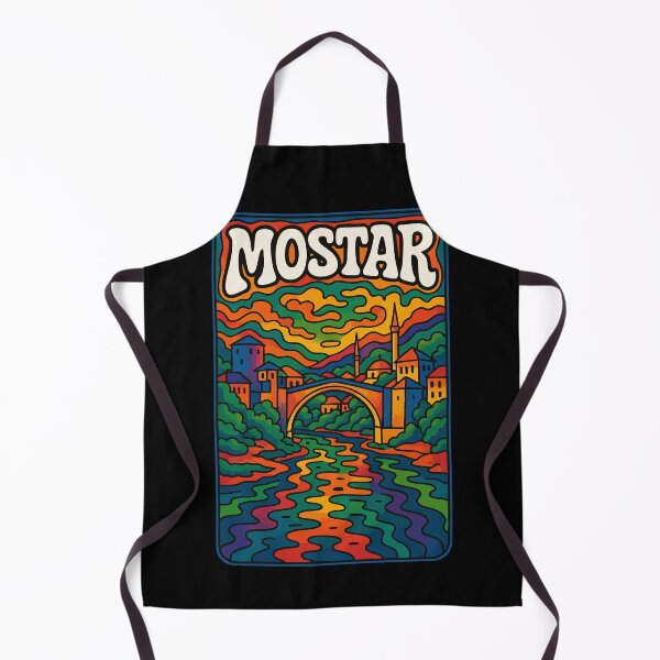 Item preview, Mostar Bosnia And Herzegovina Psychedelic Trippy Travel designed and sold by TomFrontierArt.