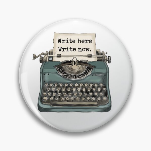 Item preview, Typewriter Write here designed and sold by The Curious Cow.