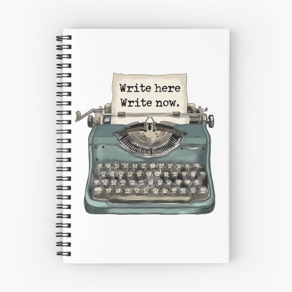 Item preview, Typewriter Write here designed and sold by The Curious Cow.