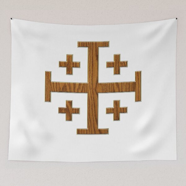 Item preview, Wooden Jerusalem Cross Carpenter Symbol designed and sold by PatriotFoundry.