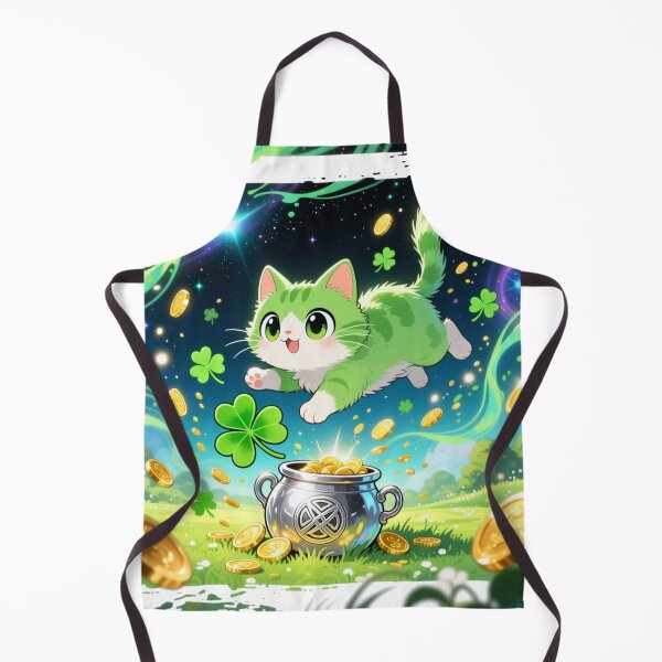 Item preview, St. Patrick's Day green Neko designed and sold by Talpha.