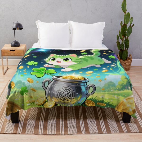Item preview, St. Patrick's Day green Neko designed and sold by Talpha.
