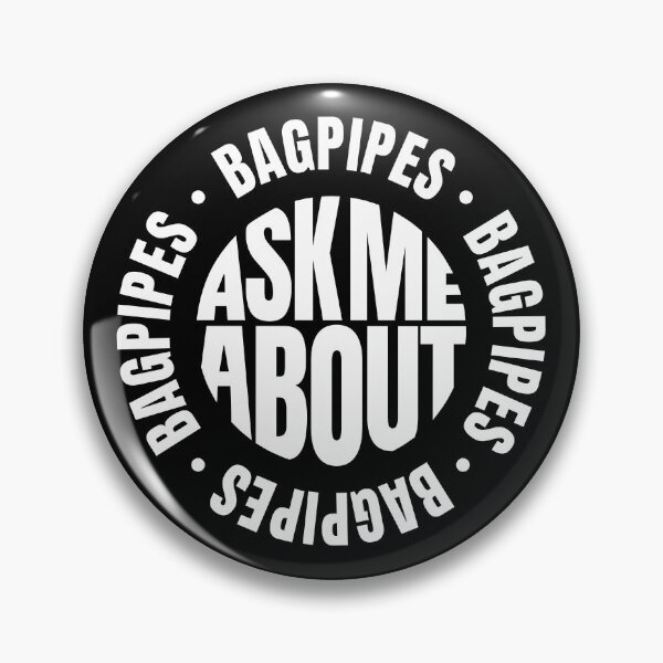 Item preview, Ask Me About Bagpipes Funny Bagpiper Quote designed and sold by MaryAller.