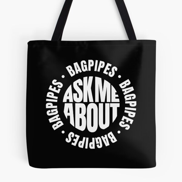 Item preview, Ask Me About Bagpipes Funny Bagpiper Quote designed and sold by MaryAller.