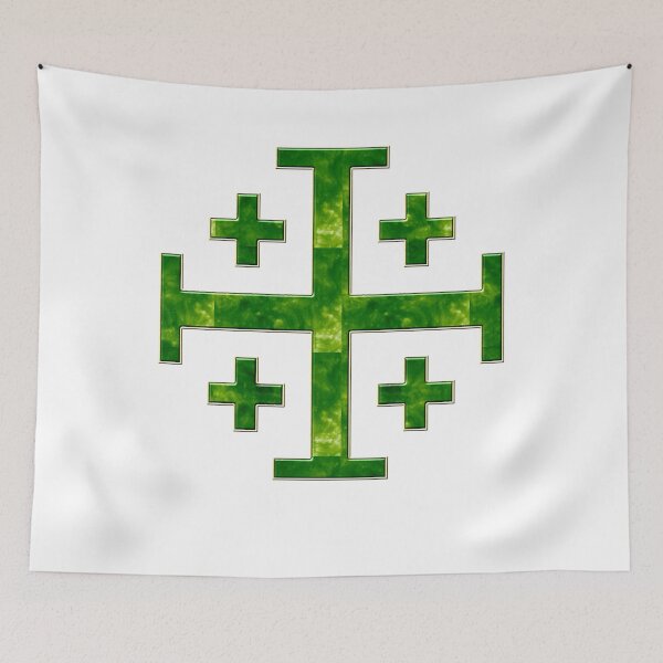 Item preview, Emerald Jerusalem Cross Marble Symbol designed and sold by PatriotFoundry.