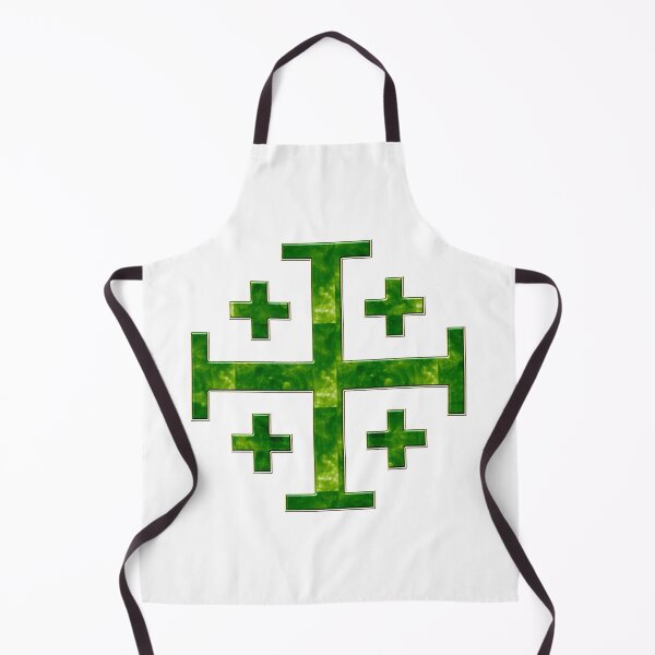Item preview, Emerald Jerusalem Cross Marble Symbol designed and sold by PatriotFoundry.