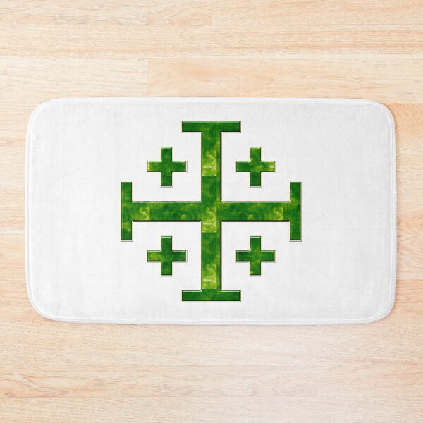 Item preview, Emerald Jerusalem Cross Marble Symbol designed and sold by PatriotFoundry.